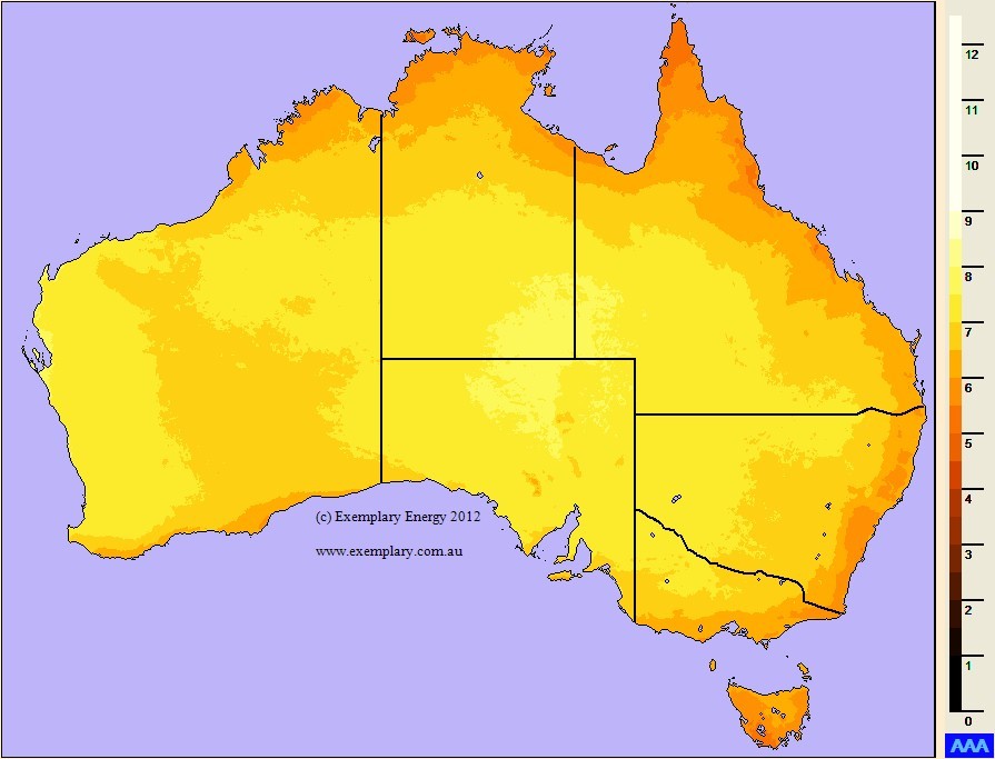 Exemplary Solar map